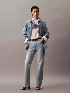 Jean mujer CK - High rise straight