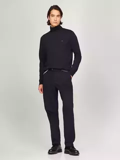 Polera hombre Tommy Hilfiger negra - comprar online