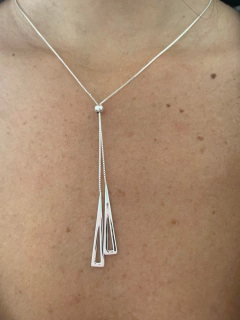 Collar doble triangulo - comprar online