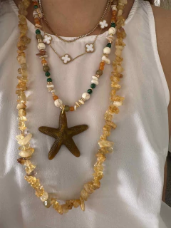 Collar Estrella marina y piedras - El Mercadito de Accesorios