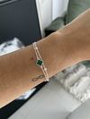 Pulsera trebol doble verde