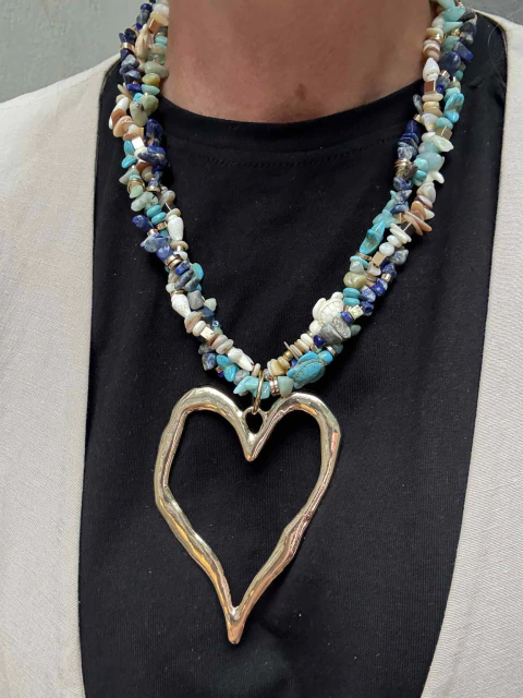 Collar de tres vueltas Azucena