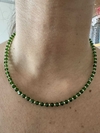 Collar cristales verdes