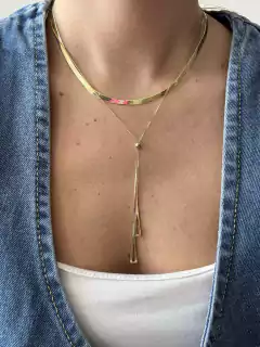 Collar doble triangulo - El Mercadito de Accesorios