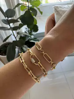 Pulsera eslabones y pave - buy online