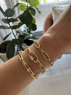 Pulsera Herradura acero gold - comprar online