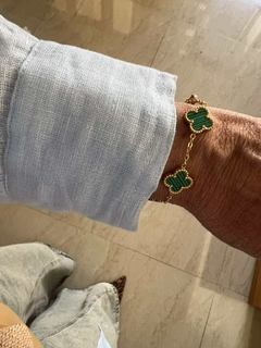 Pulsera trebol verde gold - buy online