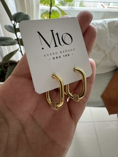 Aro Campigna acero gold - El Mercadito de Accesorios