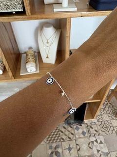 Pulsera con ojito y cubic