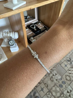 Pulsera cubic baguette con cierre en internet