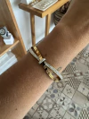 Esclava romana doble pave gold - comprar online