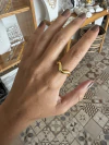 Anillo Pane regulable acero gold
