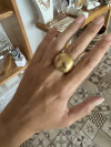 Anillo Ball acero gold - comprar online
