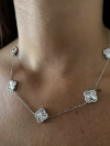 Collar treboles plateados - comprar online