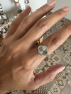 Anillo trebol plata