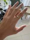 Anillo Enery acero gold