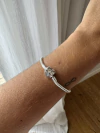 Pulsera para charms doble corazon