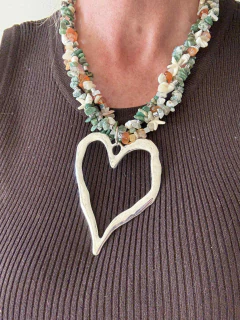 Collar tres vueltas Paz plateado en internet