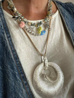 Collar Rame plateado - tienda online