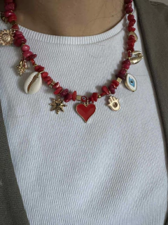 Collar Red con corazon - comprar online