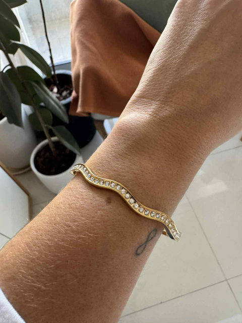 Esclava Bavilon acero gold