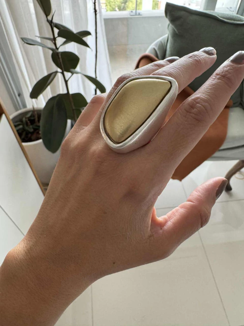 Anillo Escapy elastizado plateado