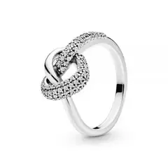 Anillo lazo doble pave - comprar online