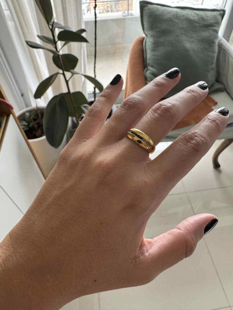 Anillo Munich multicolor acero gold - comprar online