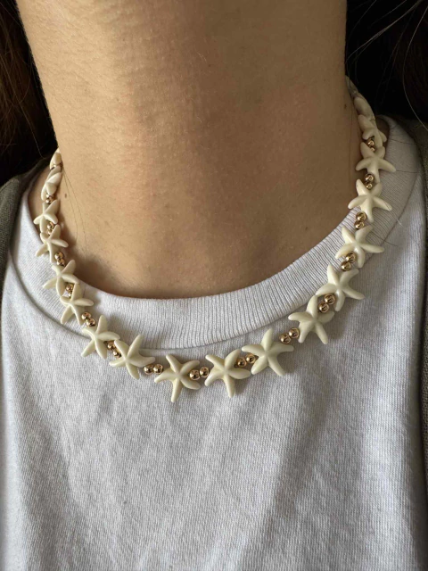 Collar de estrellitas naturales