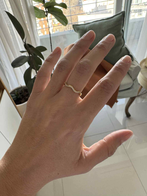 Anillo Babilon acero gold