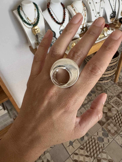 Anillo Seri extensible plateado