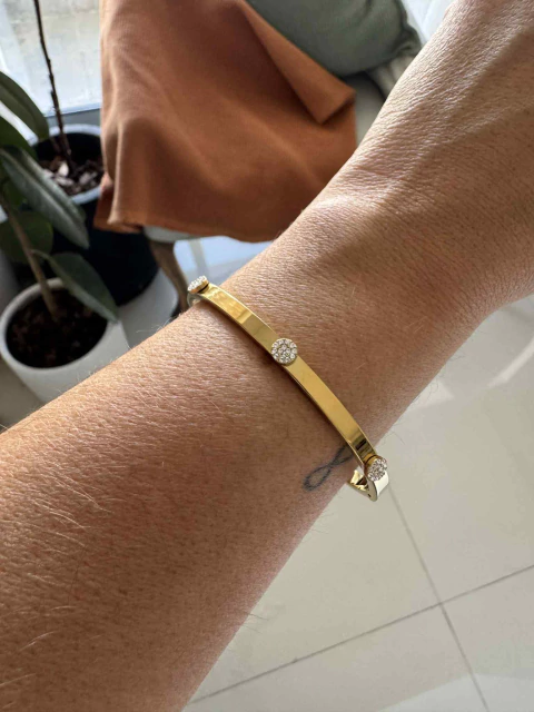 Esclava Precia acero gold