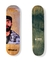 Shape de skate Brabois Pro Model Eduardo Costa 8.5” com arte gráfica frontal e acabamento em madeira verde na parte traseira.