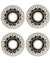 RODAS BONES WHEELS X-Formula Skateboard Wheels Street Cleats 60mm V5 Sidecut 95A 4pk White - comprar online