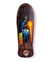 shape old school Santa Cruz com design do Reaper, apresentando um esqueleto e chamas coloridas, medindo 9.55” x 30”.