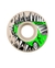 Roda de skate BONES STF JUDAS PRIUS 53mm com arte de carro verde e espinhos.