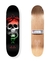 Skateboard Powell Peralta McGill com design de caveira e cobra em fade verde, tamanho 8.5” x 32.08”.