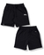 BERMUDA LRG WESTERN CURSIVEE FLEECE SHORT PRETO na internet