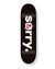 Skateboard Shape FLIP importado modelo Sorry na cor preta, com design gráfico em destaque.