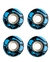 RODAS BONES original OG Formula Skateboard Mummy Skulls 53mm V4 Sidecut 4pk White 100A - comprar online