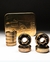 Conjunto de rolamentos CORE SHIELDLESS com a marca CARLOS RIBEIRO, exibindo uma embalagem dourada ao fundo.