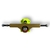 TRUCK Super Skate 139 MM - Dourado c/ base amarelo limão e logo SS em Preto
