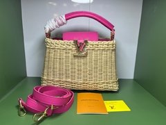 Bolsa Louis V. Capucines palha - Pigmeu Store