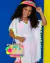 Kit Saída De Praia Infantil, Bolsa Palha E Viseira Pompom - comprar online