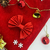 Laço Natal Drapeado Vermelho Glam - Menina de Laço - Maior loja de acessórios infantis há 16 anos colorindo e enfeitando meninas!