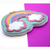 Bloco Arco Iris Glitter - comprar online