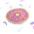 Bloco Donnut Glitter