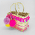 Bolsa de Palha Pink Colors com Alça