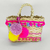 Bolsa de Palha Pink Colors com Alça - comprar online
