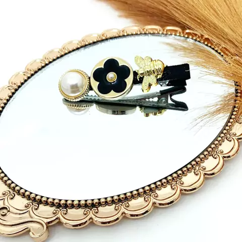 Presilha Preto e Pérola Abelha